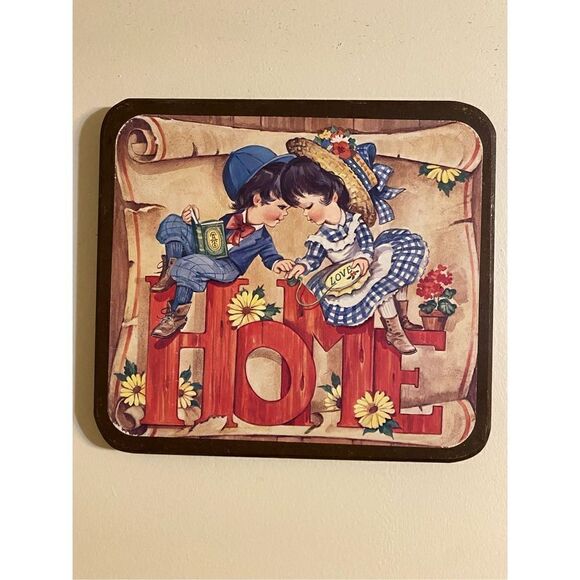 Vintage wood rustic home wall plaque - Picture 1 of 3